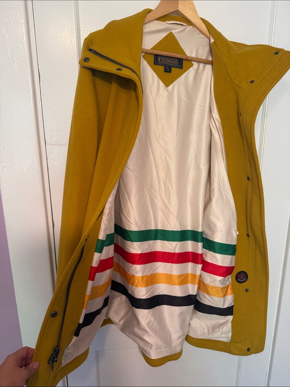 Pendleton Mustard Wool Pea Coat - Picture 5 of 6